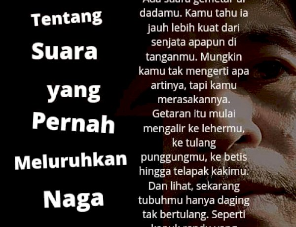 Tentang Suara yang pernah Meluruhkan Naga