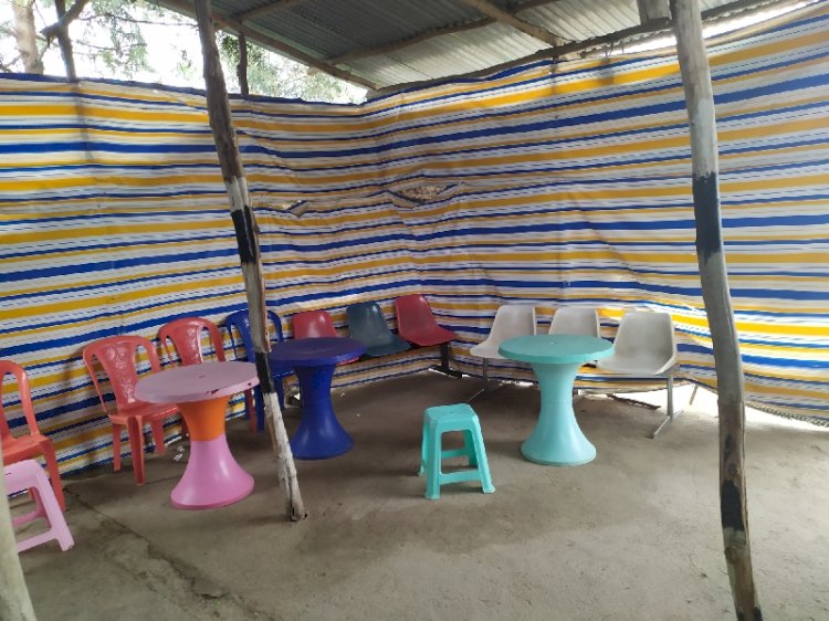 "Restoran" di Bandara Hawassa, Ethiopia. 25 Juli 2019. Dokpri